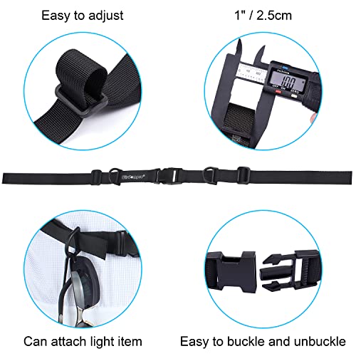 Wisdompro Backpack Chest Strap, Heavy Duty Adjustable Backpack Sternum Strap Chest Belt with Quick Release Buckle