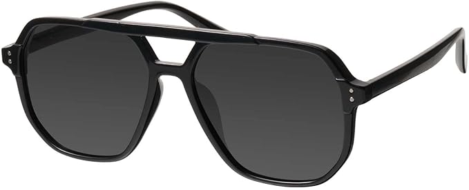 mosanana Oversized Aviator Sunglasses for Women and Men with Polarized Lens MS52243