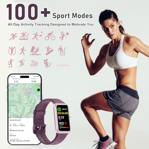 Fitness Tracker with 24/7 Heart Rate,Blood Pressure Sleep Tracking,104 Sports Modes Calories Smart Watch,IP68 Waterproof S...