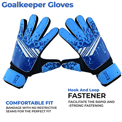 EFAH SPORTS Soccer Goalkeeper Gloves for Kids Boys Children Youth Football Goalie Gloves with Strong Grips