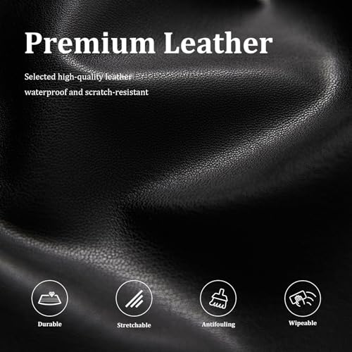 KIDOACOW Leather Massage Table Cover Protector Wipeable Massage Table Cover Fitted Replacement Sheet Covers for Massage Be...