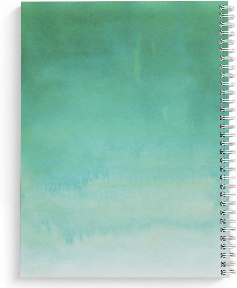 Softcover Not Everything 8.5" x 11" Motivational Spiral Notebook/Journal, 120 Checklist Pages, Durable Gloss Laminated Cover, White Wire-o Spiral. Made in the USA