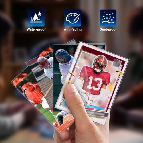 1000ct Clear Card Sleeves for Trading Cards, Soft Baseball Sports Card Sleeves, Soft Plastic Protector Fit for MTG Game St...