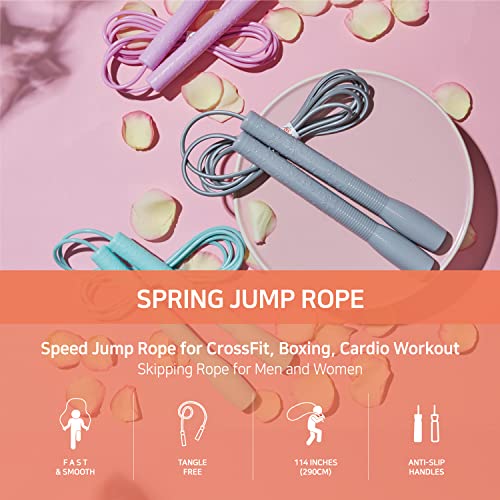 Skipping Rope for Men and Women - Speed Exercise Jump Rope for Fitness Training Workout for All Ages and Gender - Lightwei...