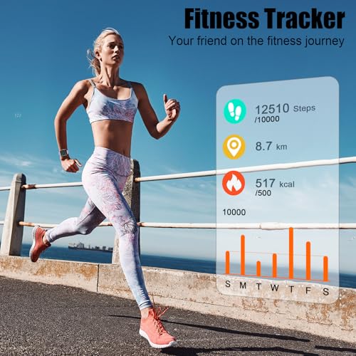 Smart Watch for Men Women, 1.96" Fitness Tracker Running Watch (Answer/Make Call), IP68 Waterproof, Pedometer, Sleep/Step/...