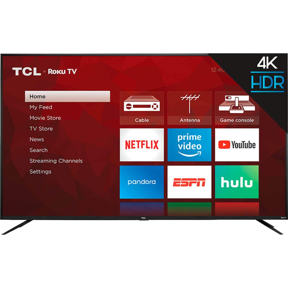 TCL 65-inch Class 4-Series 4K UHD HDR Smart Roku TV – 65S435, 2021 Model