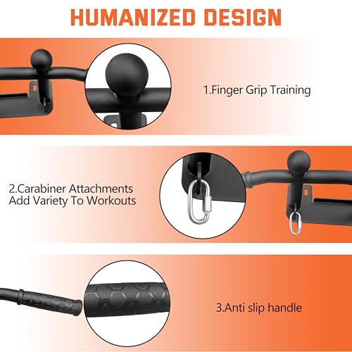 Wall Mounted Pull Up Bar - Heavy Duty Chin Up Bar, Pull-Up Bar for Garage, Joist, Wall Mount - Multifunctional Fitness Ba...