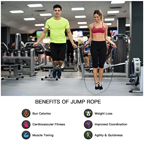 VIIBASE 10 Pack PVC Jump Rope for Cardio Fitness - Versatile Adjustable Skipping Rope for Women Men Kids, Speed Jump Rope ...