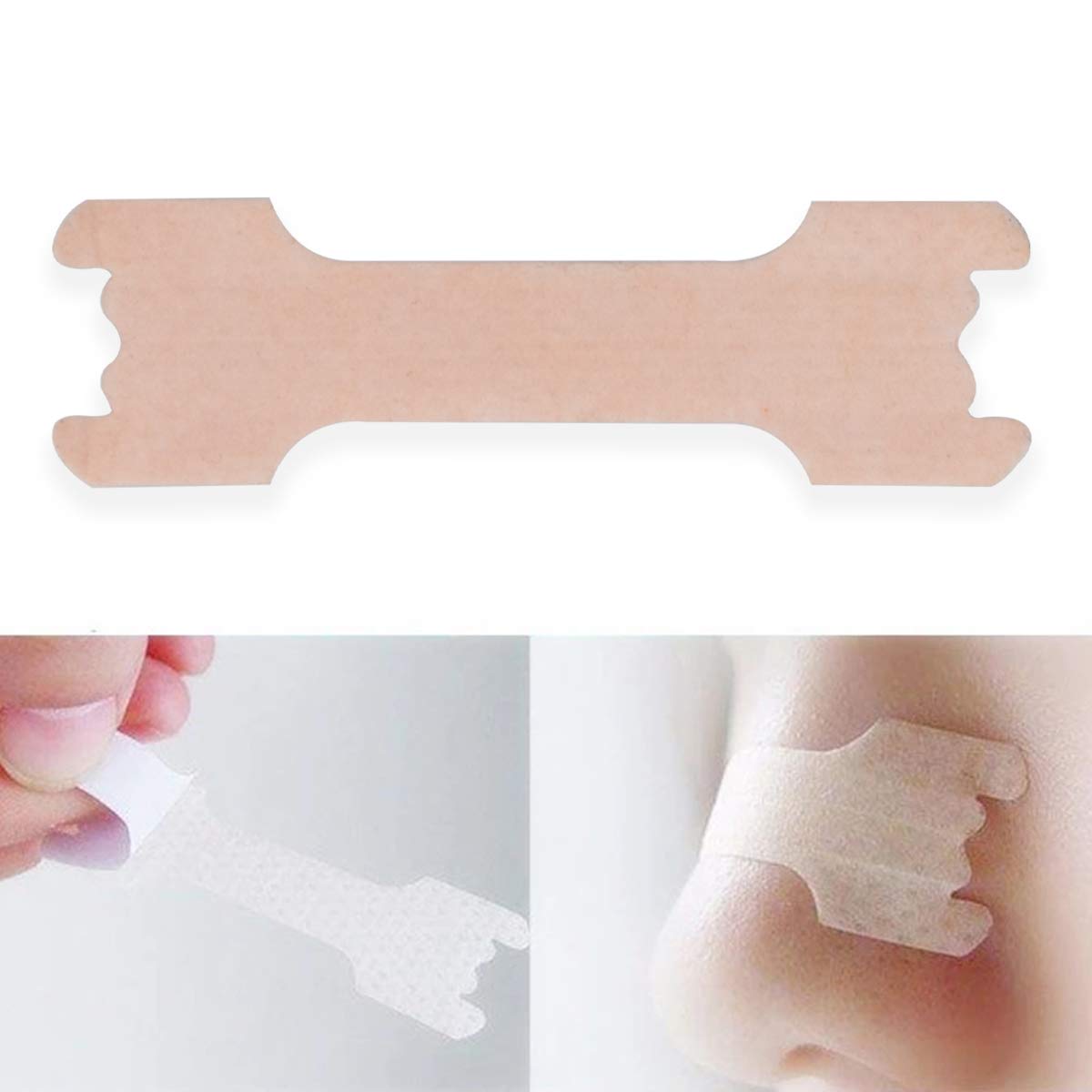 RZJZGZ Medium Breathe Improve Nasal Strips to Reduce Snoring Works Instantly to Improve Sleep, Relieve Nasal Congestion Due to Colds & Allergies (60 Pack)