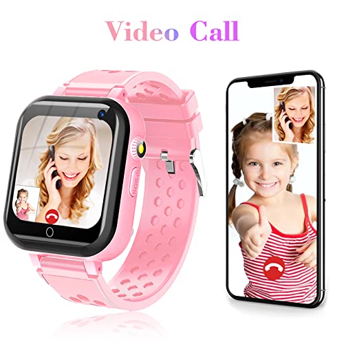 DDIOYIUR Smart Watch for Kids, 4G Kids Phone Smartwatch with GPS Tracker, WiFi SMS, Call, Voice Video Chat, Bluetooth, Aud...