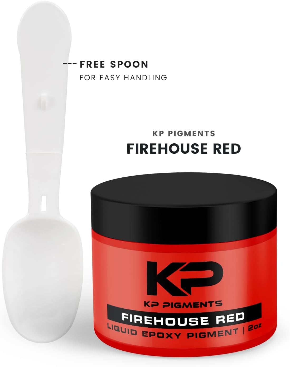 Epoxy Pigment Paste for Epoxy Resin, Tint/Pigment Paste with Spoon for Arts and Crafts, Jewelry, Resin Woodworking and More! (Firehouse Red)