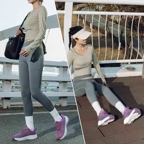 Rollstep Wide Toe Box Shoes Women Sneakers Extra Wide Width Arch Support Non-Slip Tennis Athletic Ultralight Running Shoes...
