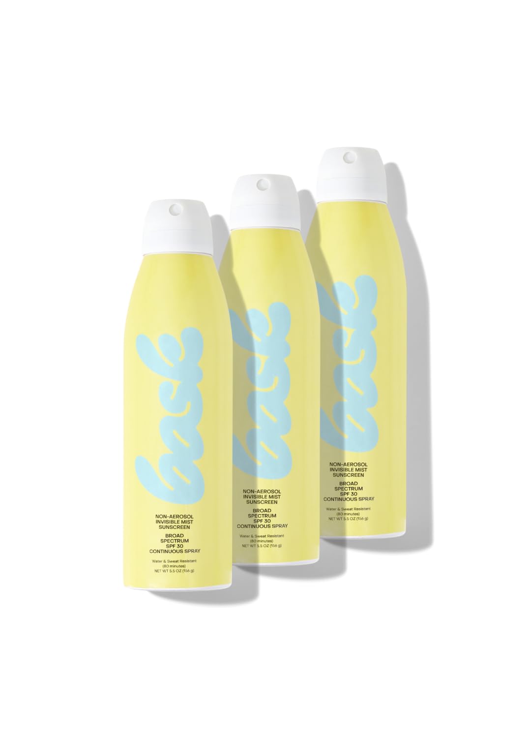 Bask Suncare SPF 30 Sunscreen Spray - Non-Aerosol, Broad Spectrum UVA/UVB Protection, Dermatologist Recommended, Moisturizing, L