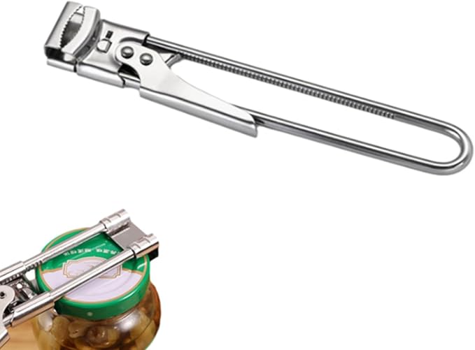 Wavhang Jar Opener, Jar Opener for Weak Hands, Multifunctional Adjustable Can Opener, Adjustable Stainless Steel JarOpener, For Seniors, Kids, Weak Hands (S)
