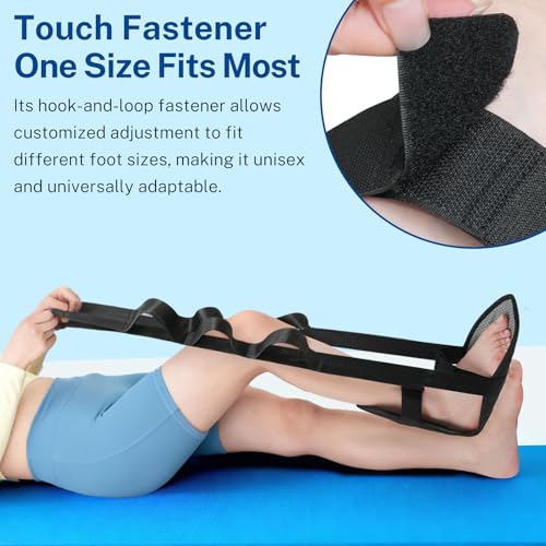WONDSIGHIN Physical Therapy Stretching Strap for Knee Pain Relief, Adjustable Flexibility Aid, Yoga Pilates Rehab Tool for...