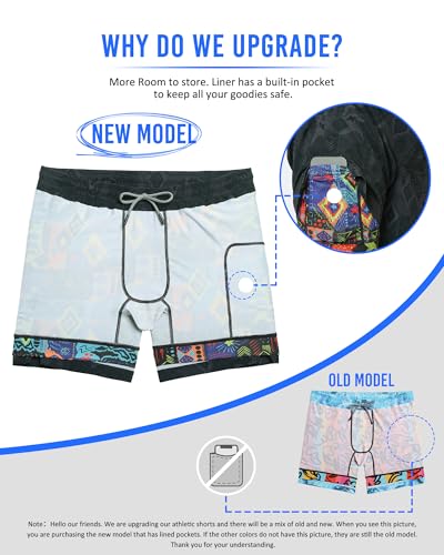 maamgic Mens 5" Gym Running Shorts for Men 2 in 1 Quick Dry Workout Athletic Shorts