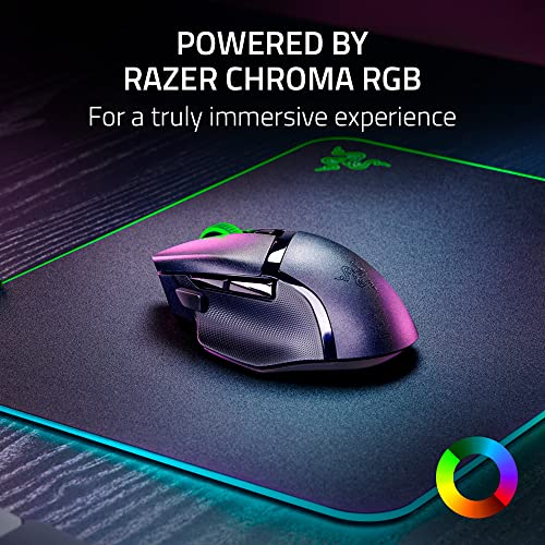 Razer Basilisk V3 X HyperSpeed Customizable Wireless Gaming Mouse: Mechanical Switches Gen-2-5G Advanced 18K Optical Senso...