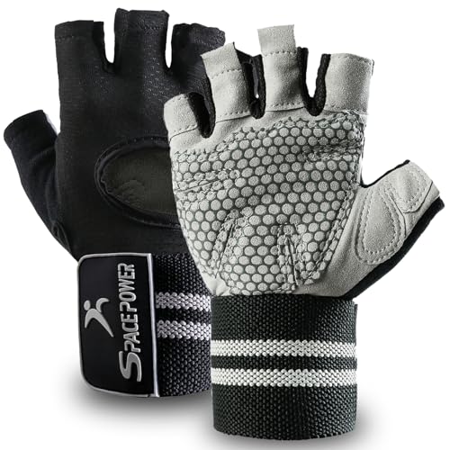 spacepower Workout Gloves, Weight Lifting Gloves for Women&Men, Lightweight Breathable Gym Gloves for Exercise