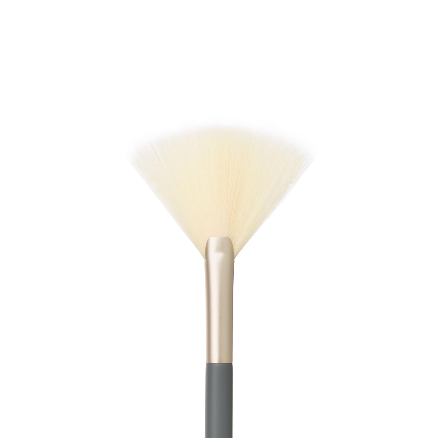 jane iredale Pro Series Fan Brush, Light, Arched Cosmetic Cheek Brush for Soft, Targeted Application of Powder Blush and Bronzer