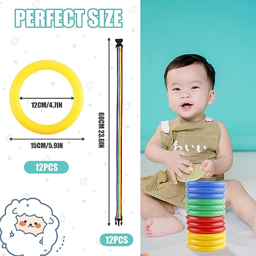 12pcs Toddlers Walking Ropes, Children Detachable Transition Rope Preschool Walking Rope Kids Walking Rope Line for Presch...