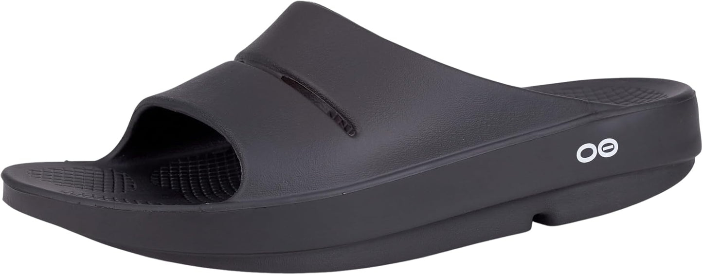 OOFOS OOahh Recovery Slide, Black - Women’s Size 13, Men’s Size 11