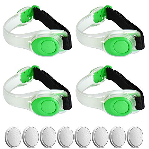 AMNQUERXUS Premium LED Light Up Armband, Reflective Adjustable Wearable Silicone Running Belt Strap/Waterproof Glow in The...