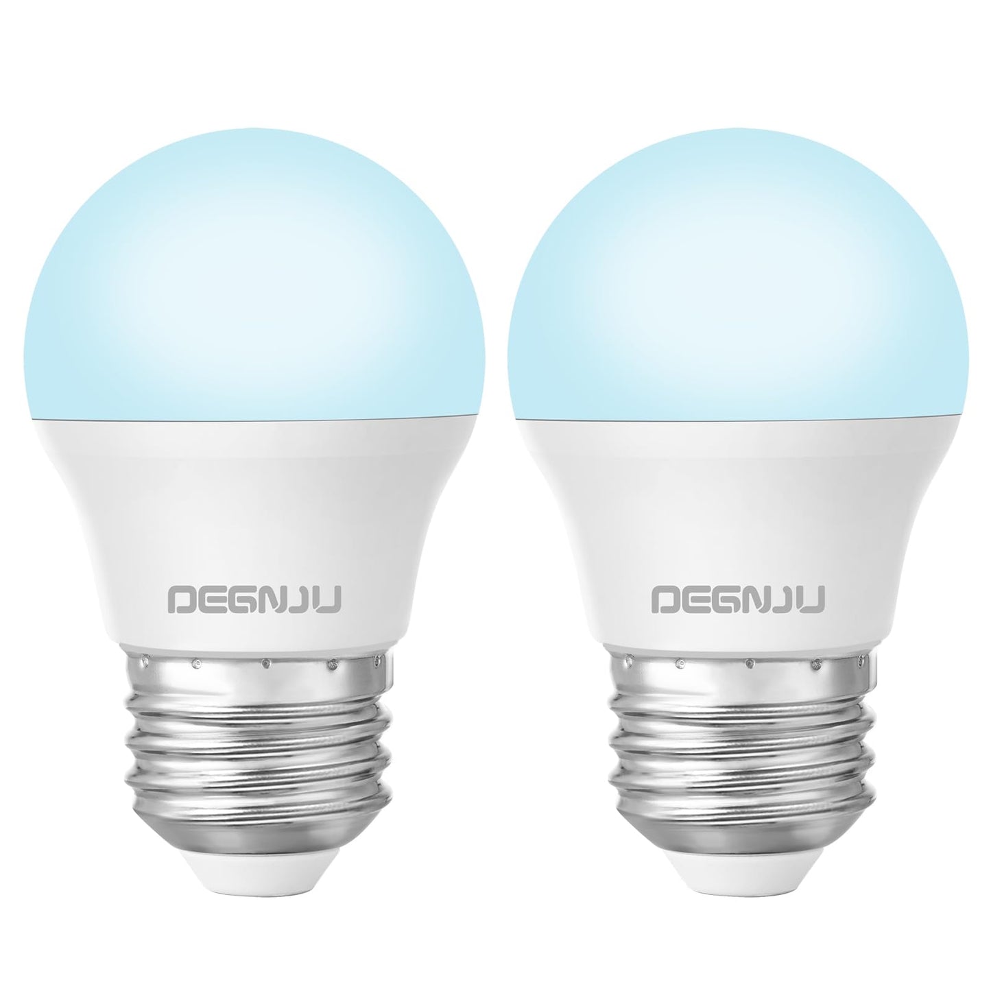 DEGNJU LED Refrigerator Light Bulb, 40 Watt Equivalent, 120V, Fridge Light Bulb 5000K Daylight White, A15 Appliance Bulb 5.5W for Freezer, 650LM, E26 Standard Base, 120V, Non-Dimmable, 2 Pack