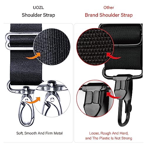 UOZL 59 Inch Shoulder Straps, Soft with Ultra-Thick Fixed Shoulder Pad, Two Way Independently Adjustable Buckle Replacemen...