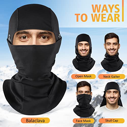 KGC Winter Balaclava for Men Women, Windproof Ski Mask Thermal Cold Weather Winter Face Mask for Skiing Cycling Helmet