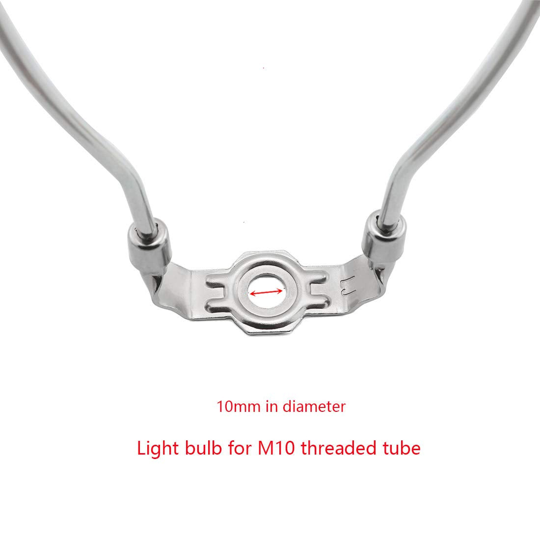 DZS Elec 1-Pack Lamp Shade Harp Holder Metal Bracket 6 Inch Silver HARP-6IN-1S