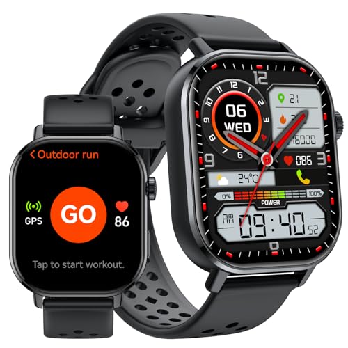 uaue Smart Watch for Men Women, Fitness Tracker with 178+ Sports Modes, Fitness Watch with 2.06" AMOLED Touchscreen, Heart...