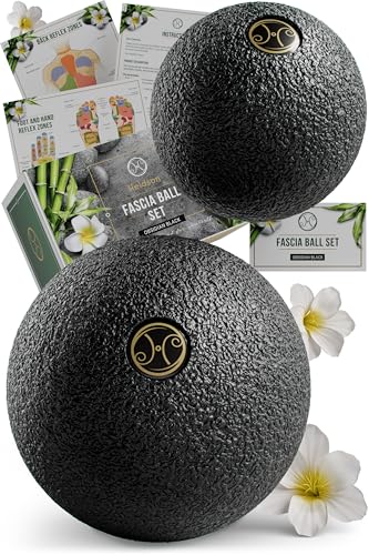 HELDSON® EPP Fascia Massage Balls Set [6cm & 8cm] – Trigger Point Massage Ball for Back, Feet & Neck – Deep Tissue Muscle ...