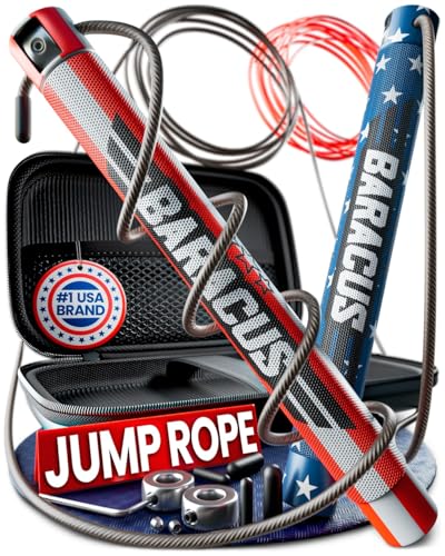 BARACUS Jump rope for women, men, kids | gym accessories for women | at home workout equipment | pesas para ejercicios en ...