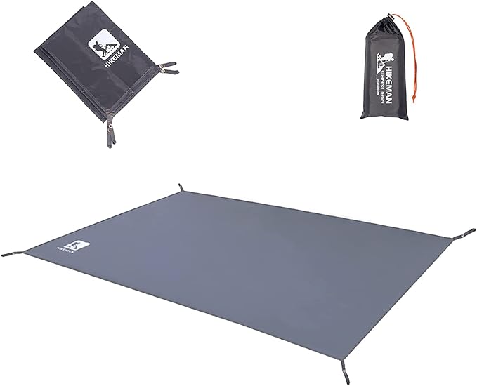 HIKEMAN Waterproof Camping Tarp Portable Tent Footprint with Drawstring Bag Ground Cloth for Outdoor Hiking Picnic (S-83”x35”)