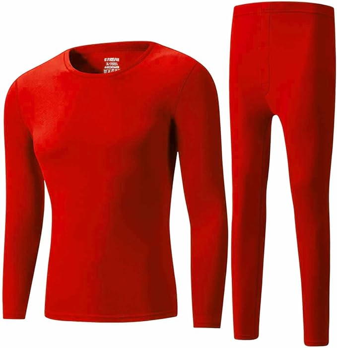 Thermal Underwear Sets for Men Long Johns with Fleece Lined Base Layer Cold Weather High Stretchy Top and Bottom