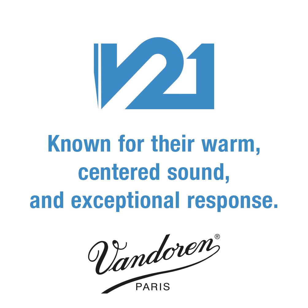 Vandoren Sr824 V21 Tenor Saxophone Reeds Strength 4; Box Of 5