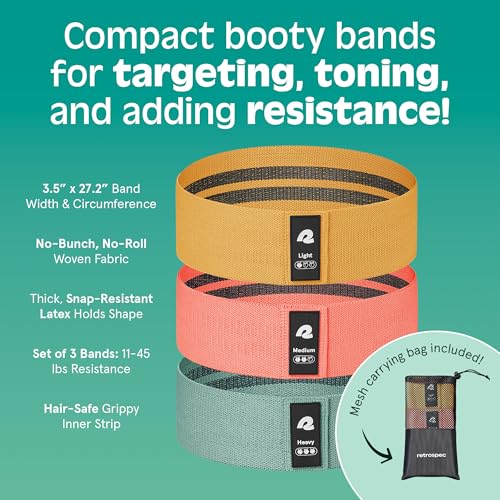 Retrospec Engage Resistance Booty Bands