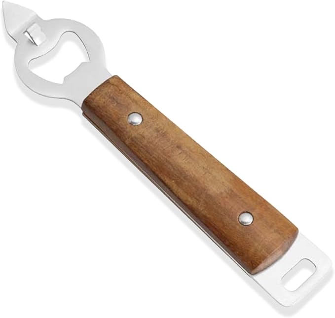 Beer Bottle Opener, Pop Top Can Opener, 2 in 1 Handheld Cap Remover and Ring Pull Tab Opener Lifter for Beer, Soda & Cans, Ideal for Camping, Kitchen, Bar Use
