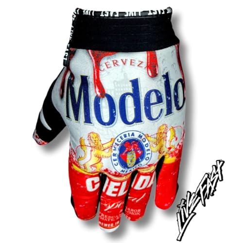 Live Fast Modelo Toxico Motorcycle Gloves - Best Mountain Leather Dirt Bike Moto Riding Motorcycle/Motocross Gloves for Me...