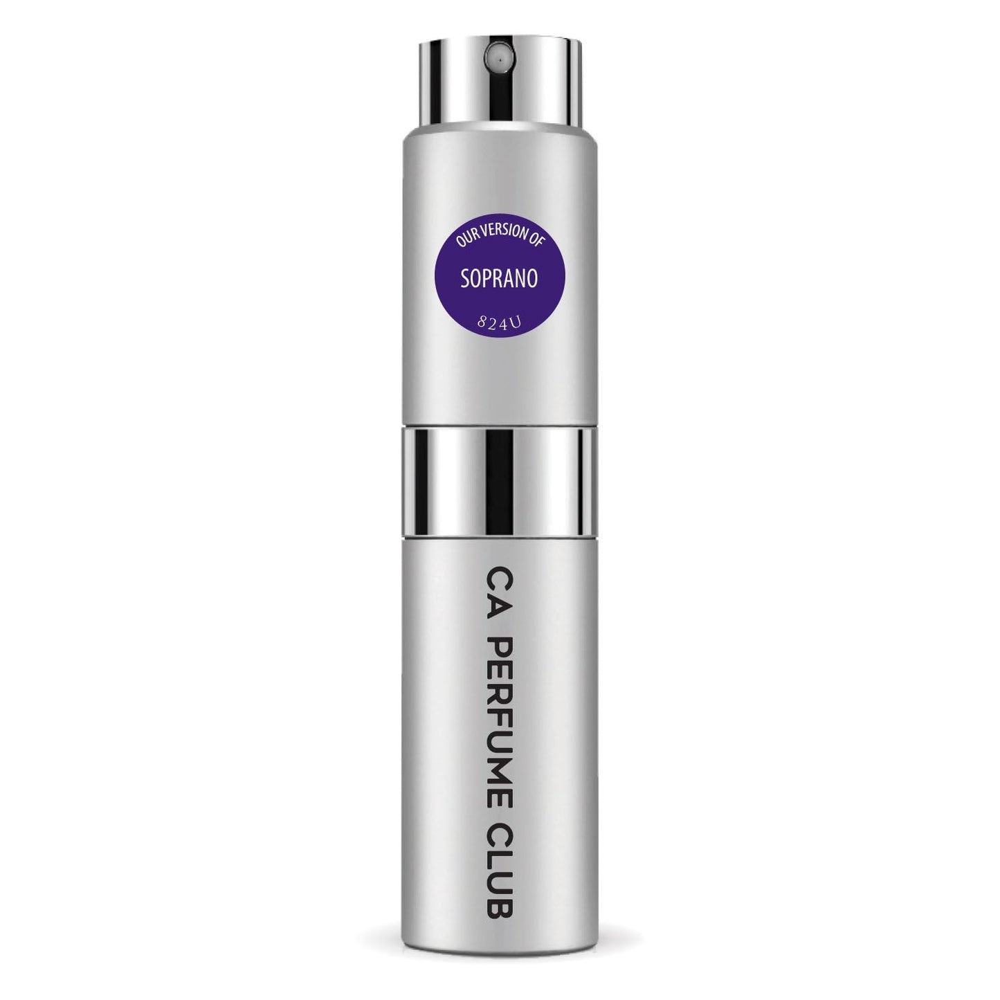 CA Perfume Impression of Soprano for Women and Men Amber Floral Scent Long Lasting Unisex Fragrance Eau De Parfum Travel Size Refillable Atomizer Spray 0.27 Fl Oz 8ml
