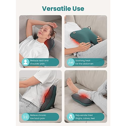BOB AND BRAD Back Massager with Heat FSA Eligible/HSA Eligible, EZBack Corded Back Massager for Pain Relief Deep Tissue, S...