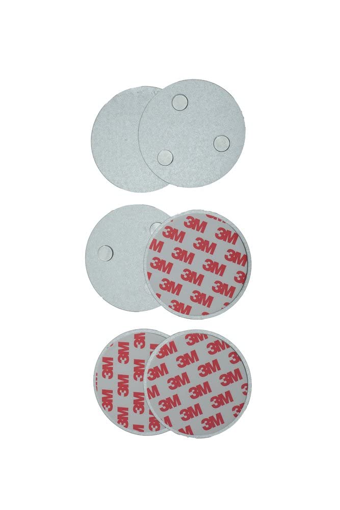 meioro Magnetic Smoke Detector Installation Tool,Quick and Easy Fastening Ceiling Mounted Kit for Smoke Alarm Ø 70mm,No Need Drill 10 Seconds Install Smoke Sensors(3 pcs)