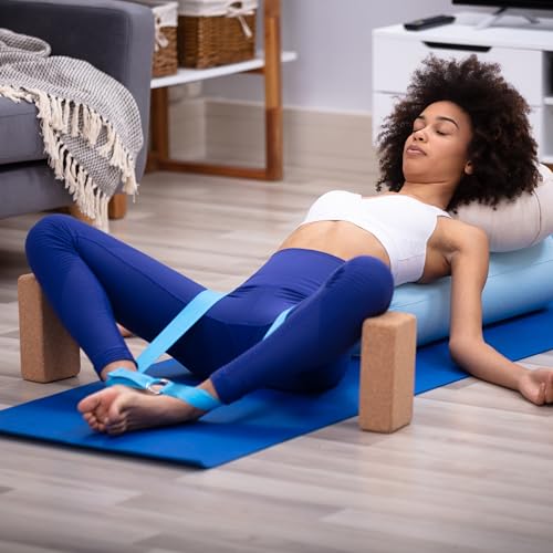 Bean Products Yoga Blocks, Standard & Large Sizes - Studio Grade, Non-Slip, Made from Eco Friendly Materials - 100% Natura...