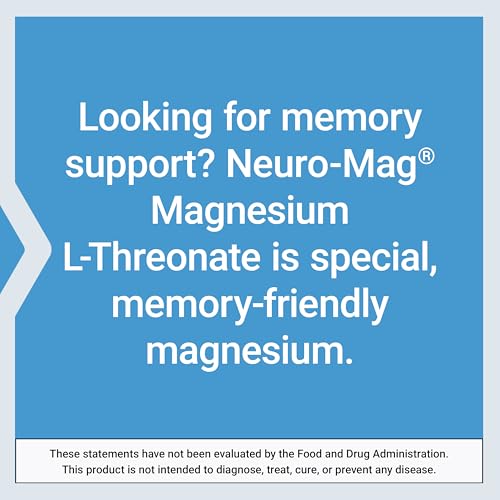 Life Extension Neuro-Mag Magnesium L-Threonate, Memory Health, Quick Thinking, Cognitive Health Support, Vegetarian, Non-G...