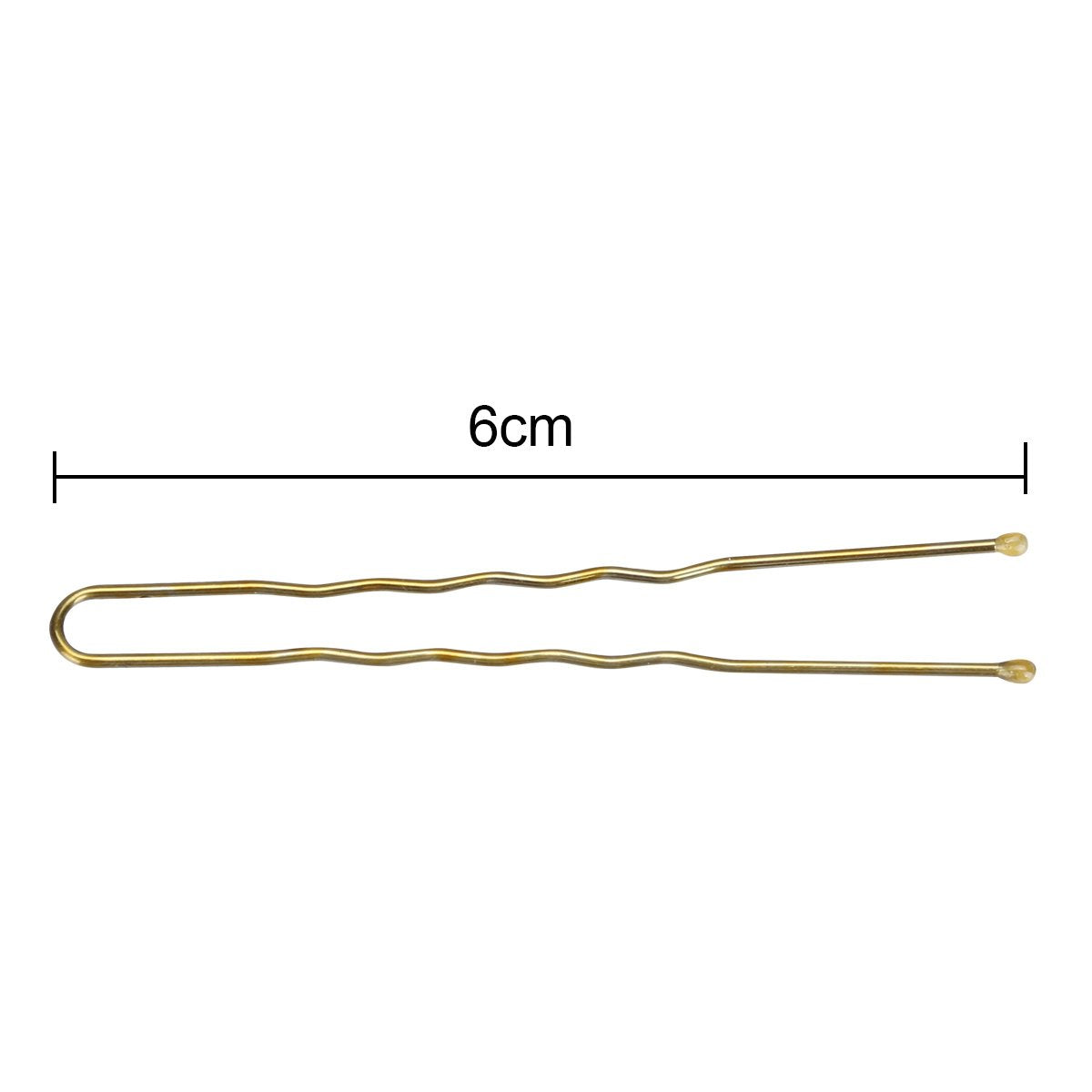 300 Bun Hair Bobby Pins U Shaped Pin Hair Grips to Clip Ballet Hair Net for Women 6 CM/2.3 inch Golden