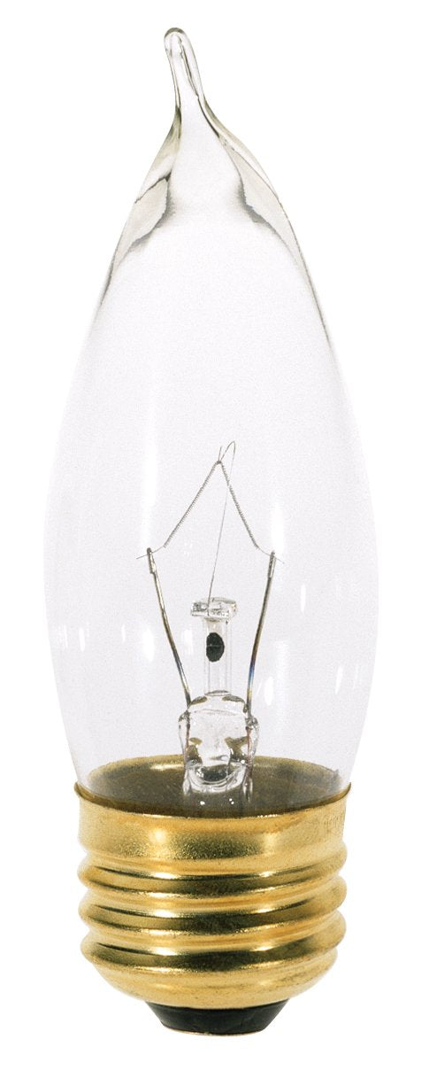 Satco S3764 120V 25W Medium Base Clear Glass Light Bulb - Energy Efficient
