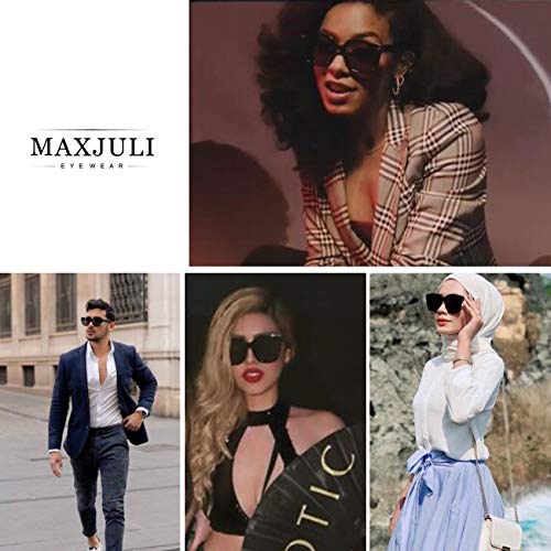 MAXJULI Oversized Sunglasses for Women Men UV Protection 8056