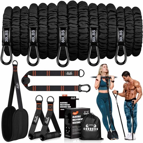 Resistance Bands, Exercise Bands, Resistance Bands for Working Out, Pull Up Assistance Bands, Work Out Bands with Handles ...