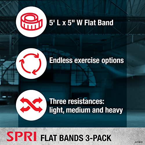 SPRI Flat Bands 3-Pack -