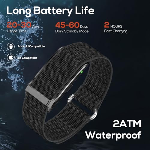 Health Smart Bracelet, Activity & Fitness Trackers/SpO2/ Heart Rate / Blood Pressure/ Sleep Stress/IP68 Waterproof for120 ...